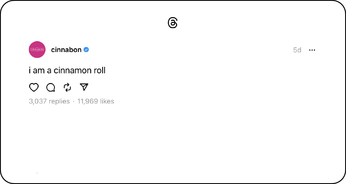 A gif of multiple threads from different brands and they all say that they are their own brand.